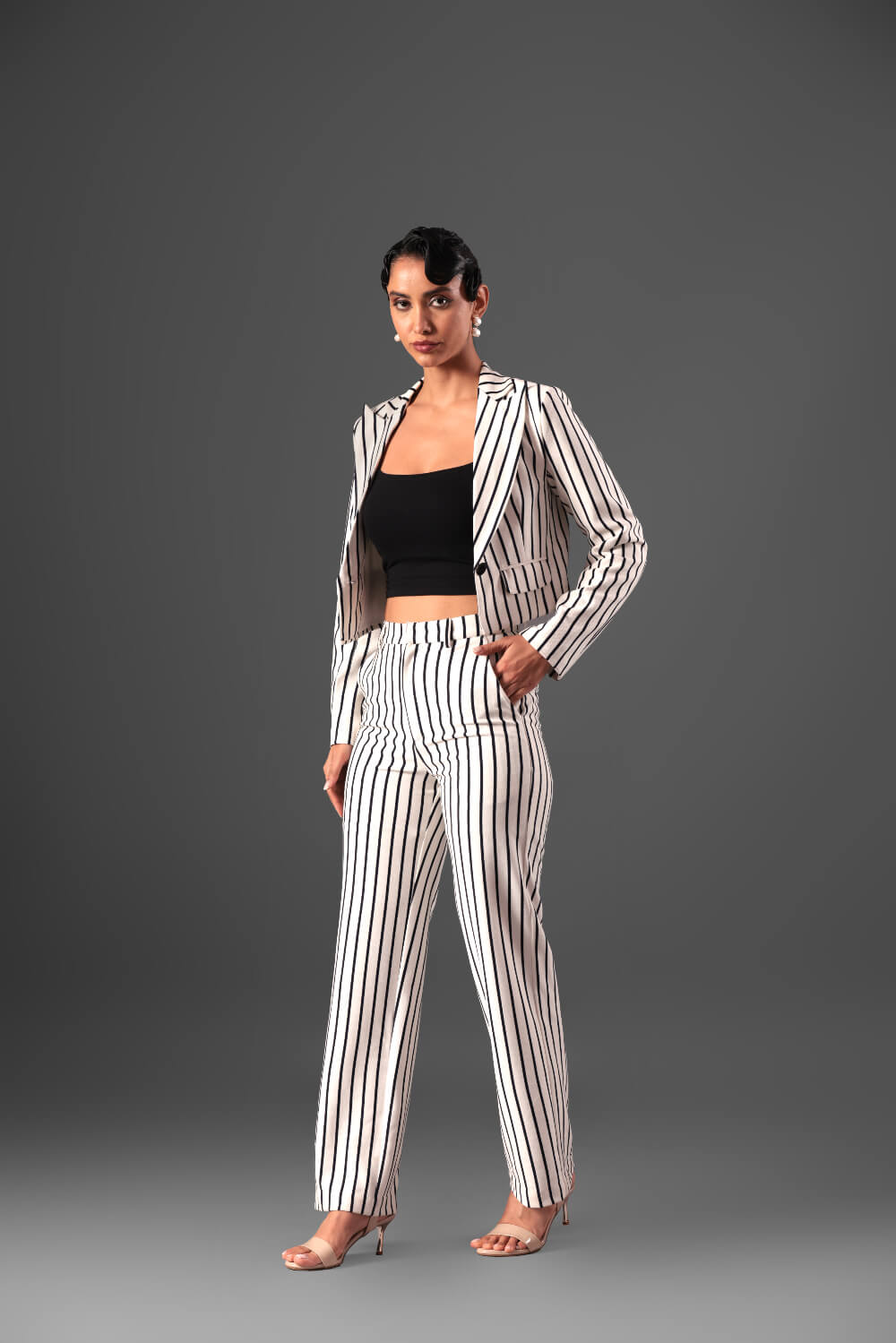 Monochrome Blazer Set