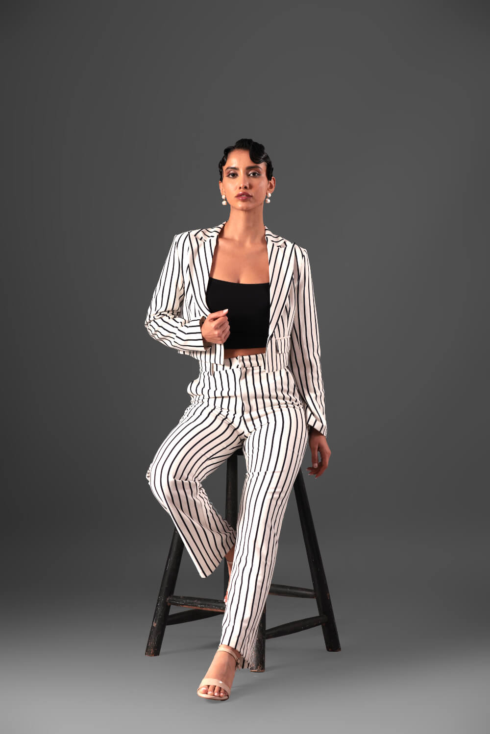 Monochrome Blazer Set