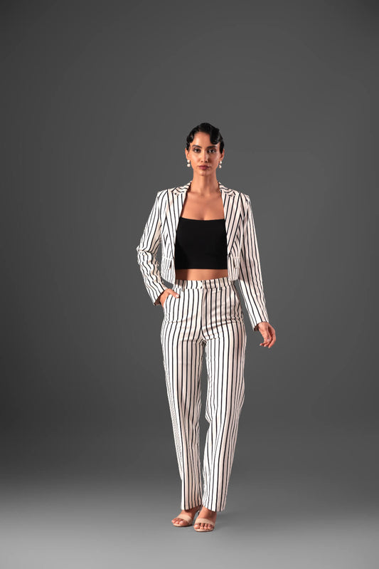 Monochrome Blazer Set