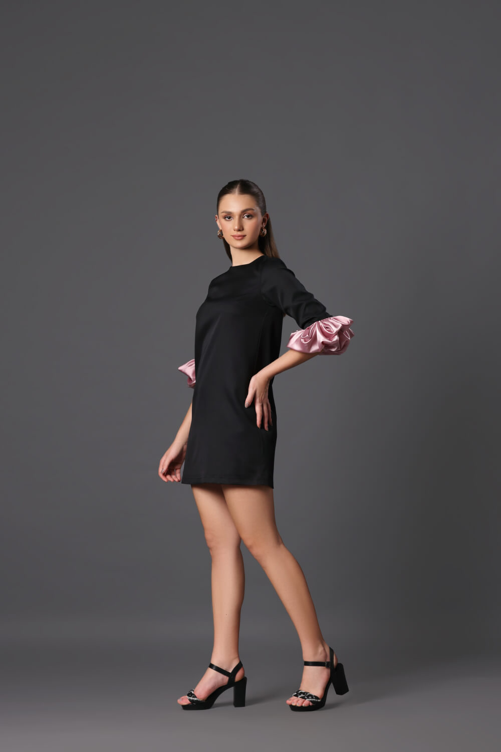 Petal Noir Dress